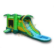 inflatable bouncer and slide combo